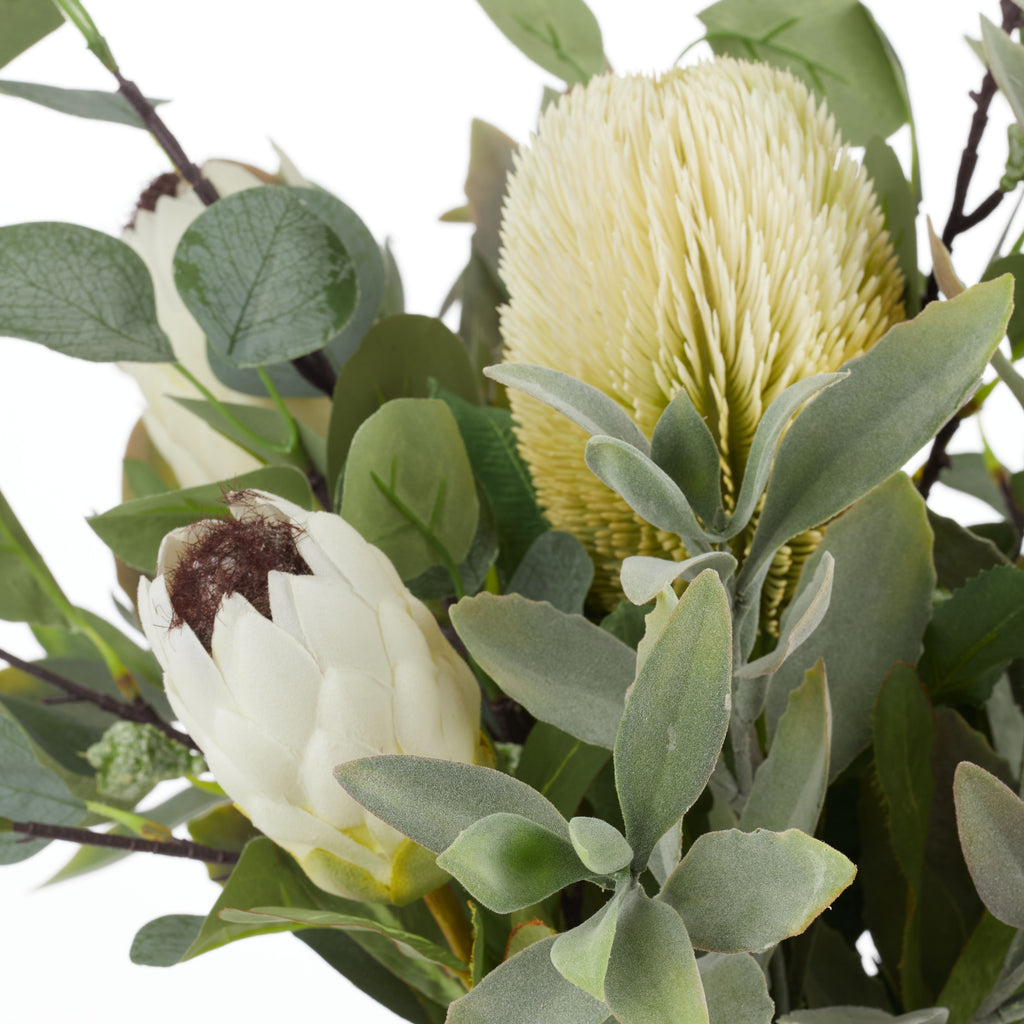 Australis Protea Eucalyptus Mix in Malia Pot