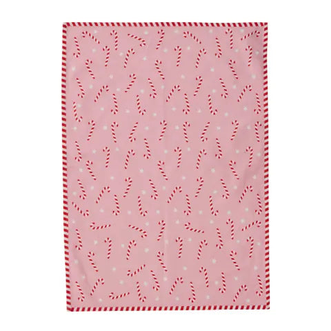 Candy Cane Tea Towel