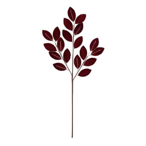 Elm Leaf Spray - 66cm Burgundy