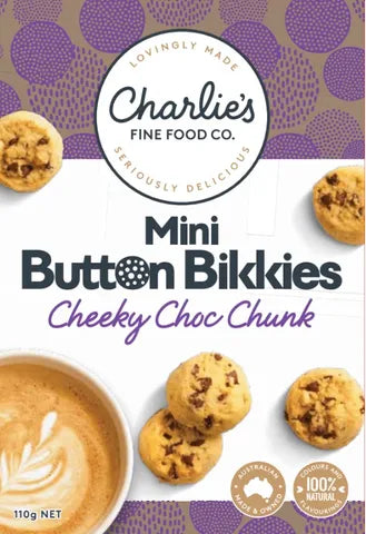 Mini Button Bikkies - Cheeky Choc Chunk 110g