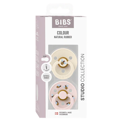BIBS Dummies - Studio Colour - Bumble Bee Ivory