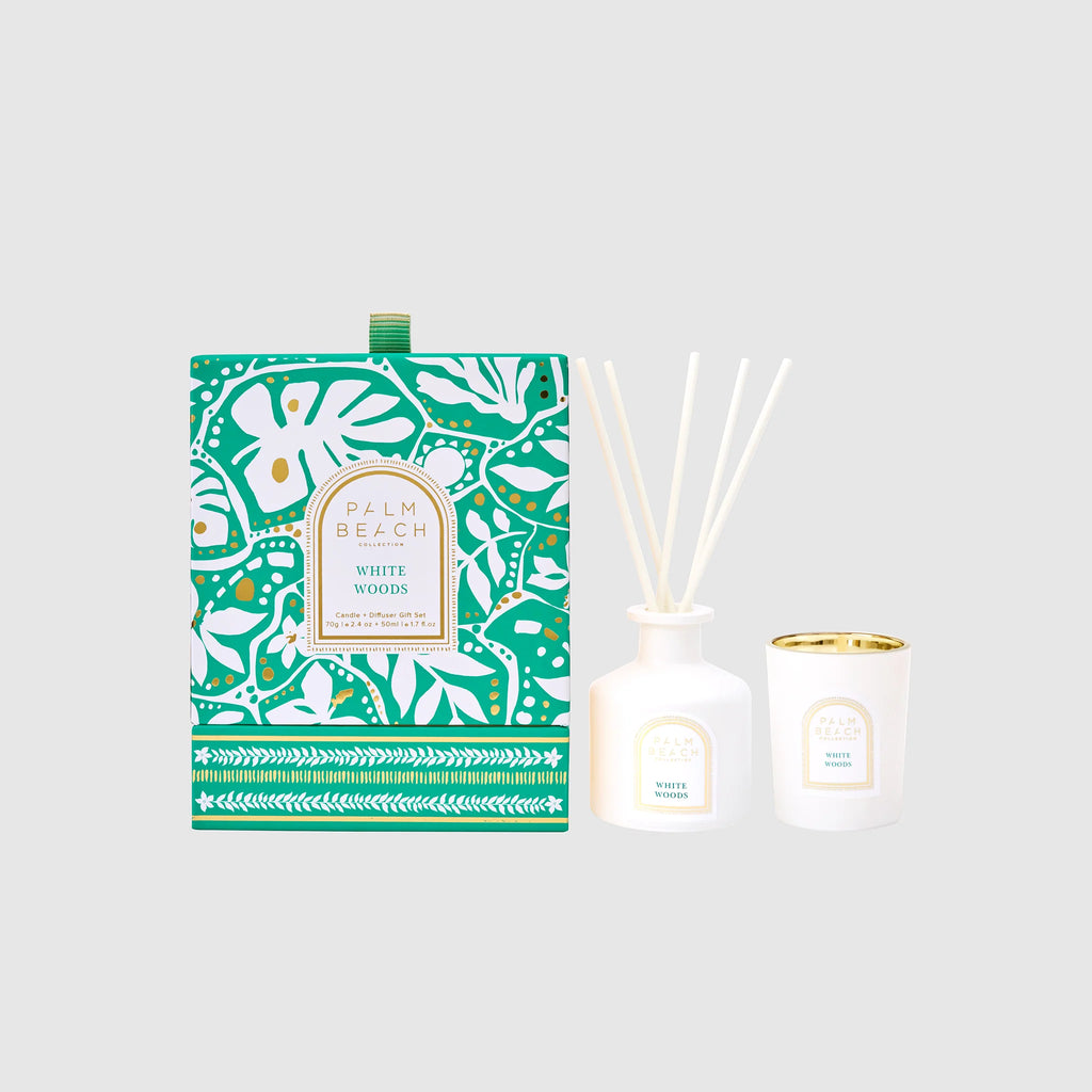 White Woods Mini Candle & Diffuser Gift Pack - LIMITED EDITION