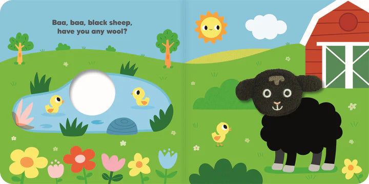 Baa, Baa, Black Sheep - Finger Puppet - Board Book