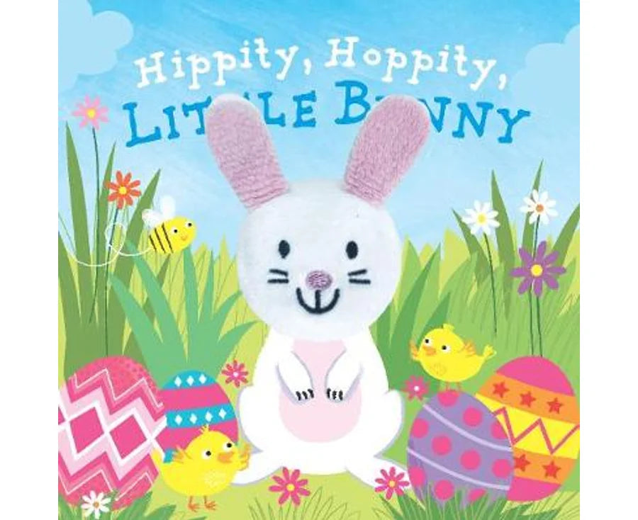 Hippity, Hoppity Little Bunny - Finger Puppet - Board Book