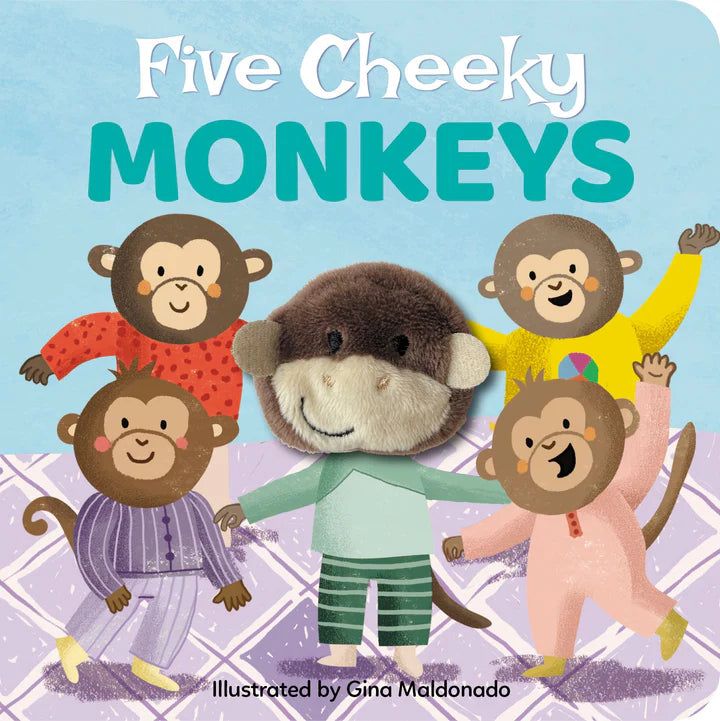 Five Cheeky Monkeys - Finger Puppet - Board Book