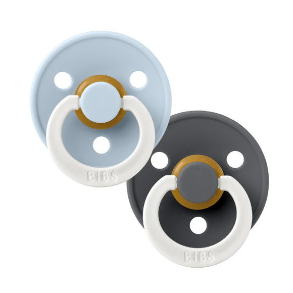 BIBS Dummies - Night Glow - Iron/Baby Blue