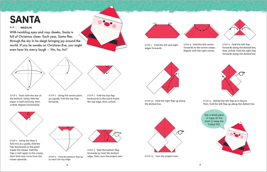 Origami Christmas Activity Book