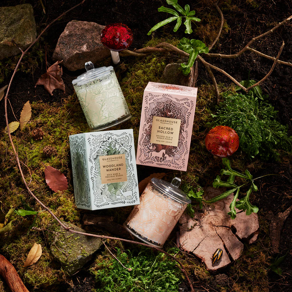 Woodland Wander - Rock Rose & Precious Woods 380g Soy Candle - LIMITED EDITION