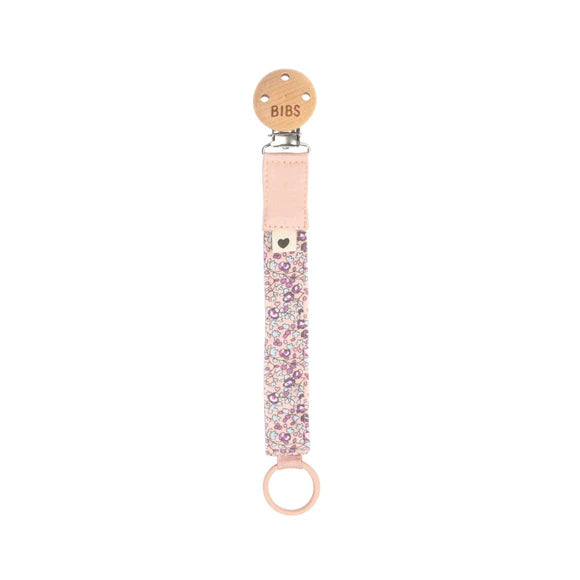 BIBS Liberty Pacifier Clip - Elouise/Blush