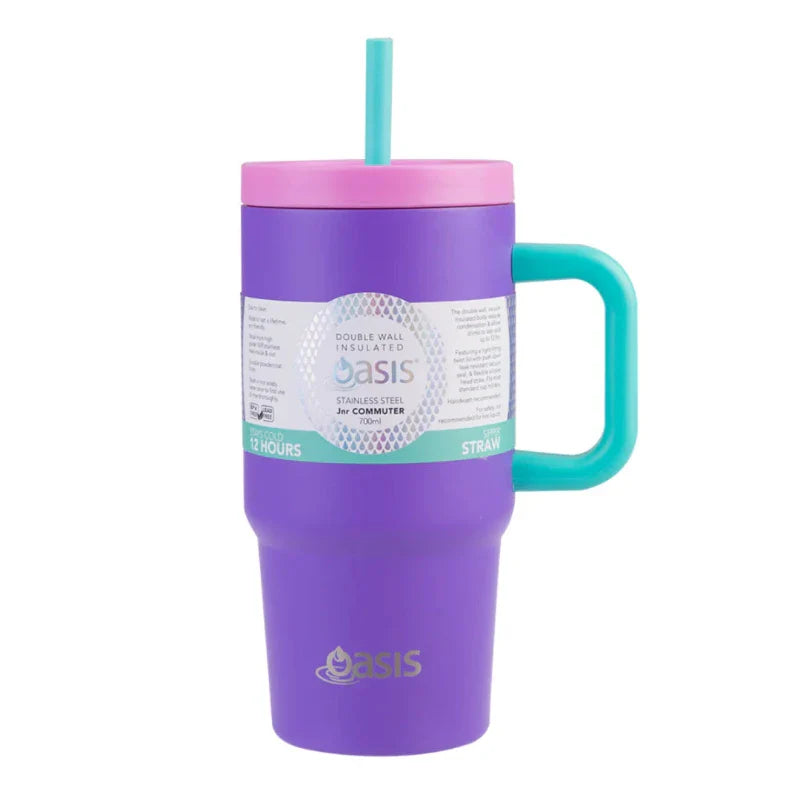 700mL 'Jnr Commuter' Travel Tumbler - Mermaid Purple