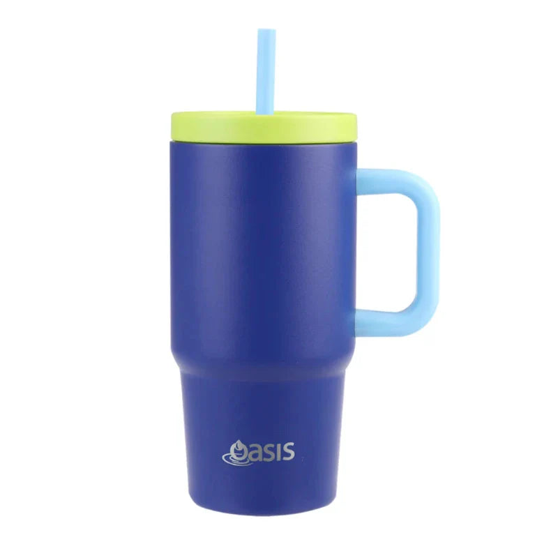 700mL 'Jnr Commuter' Travel Tumbler - Peacock Blue