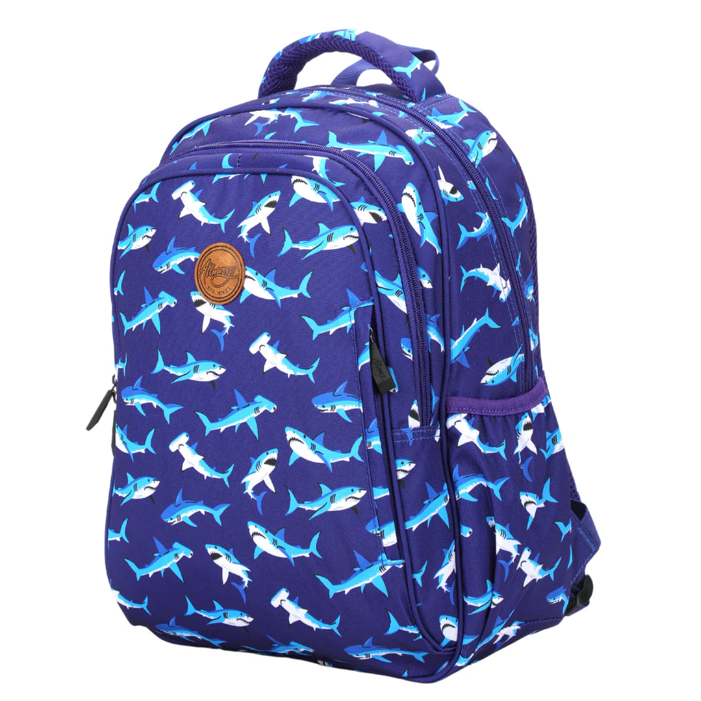 Midsize Kids Backpack - Sharks