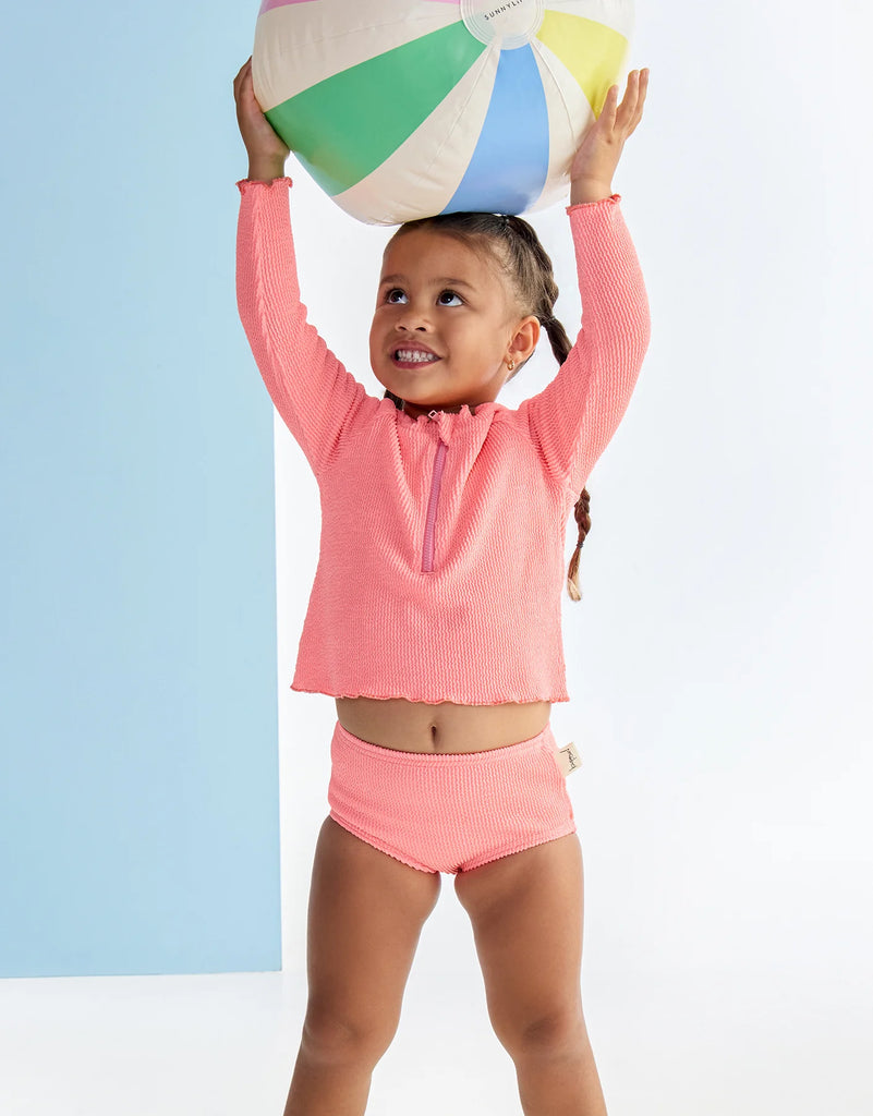 Neon Crinkle Swim Set