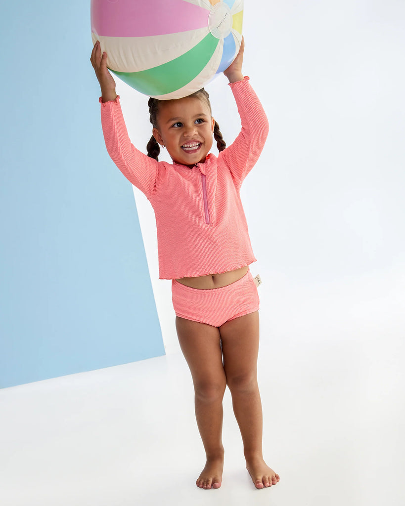 Neon Crinkle Swim Set