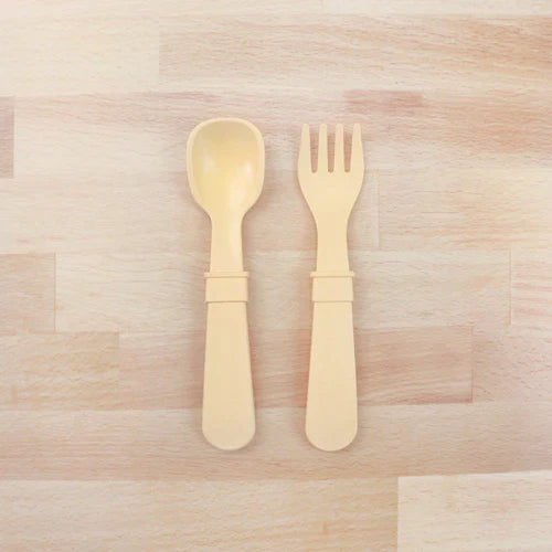 Fork and Spoon Set - Lemon Drop - NEW