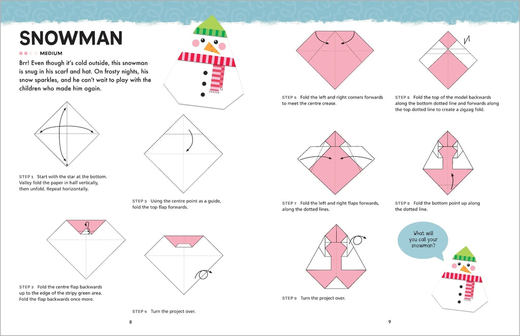 Origami Christmas Activity Book