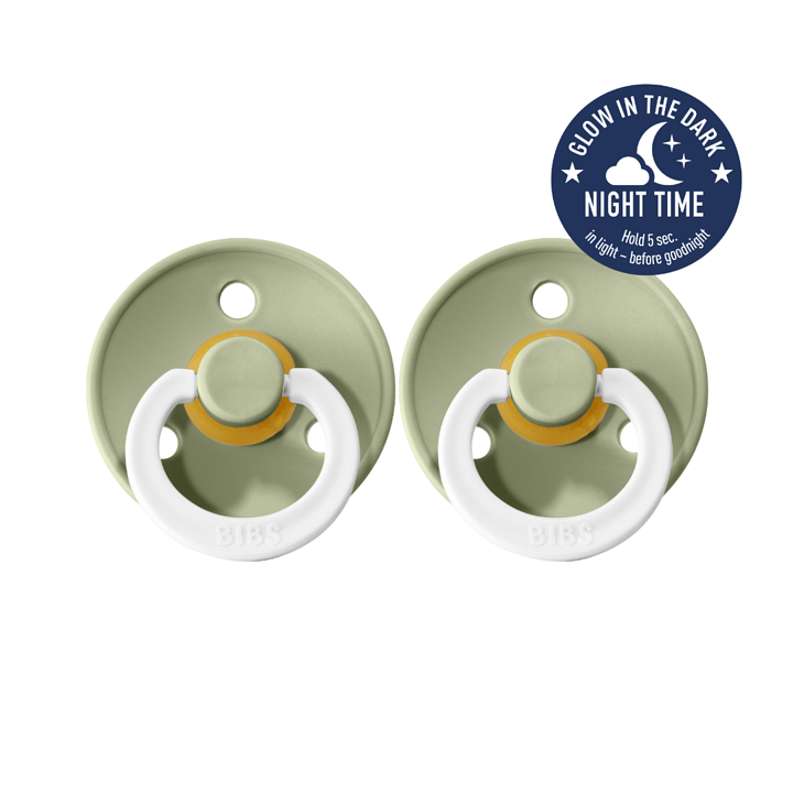 BIBS Dummies - Night Glow - Sage