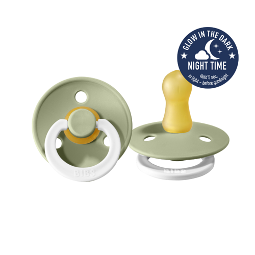 BIBS Dummies - Night Glow - Sage