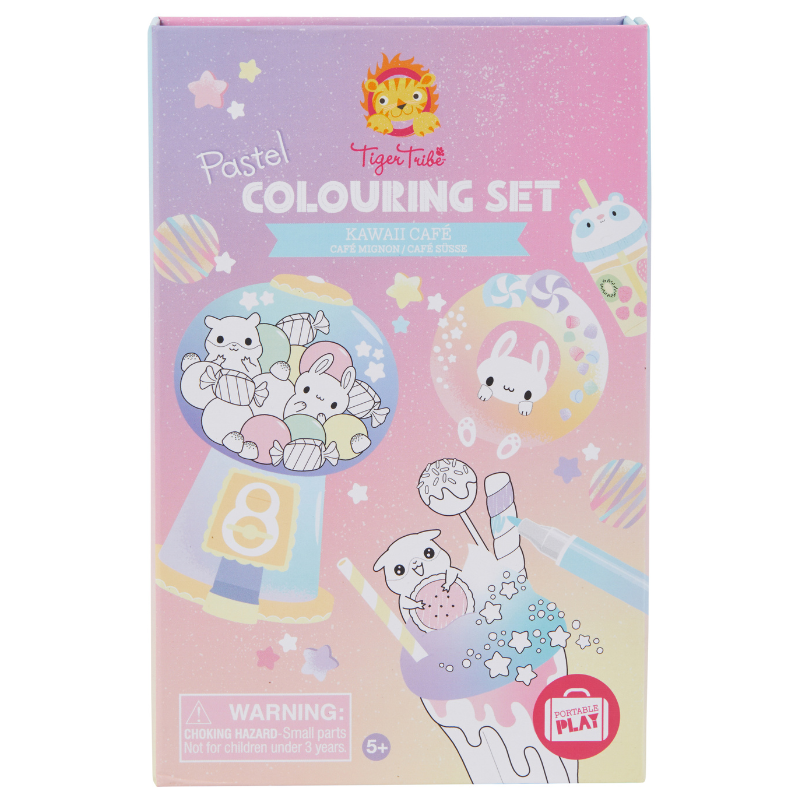 Pastel Colouring Set - Kawaii Cafe