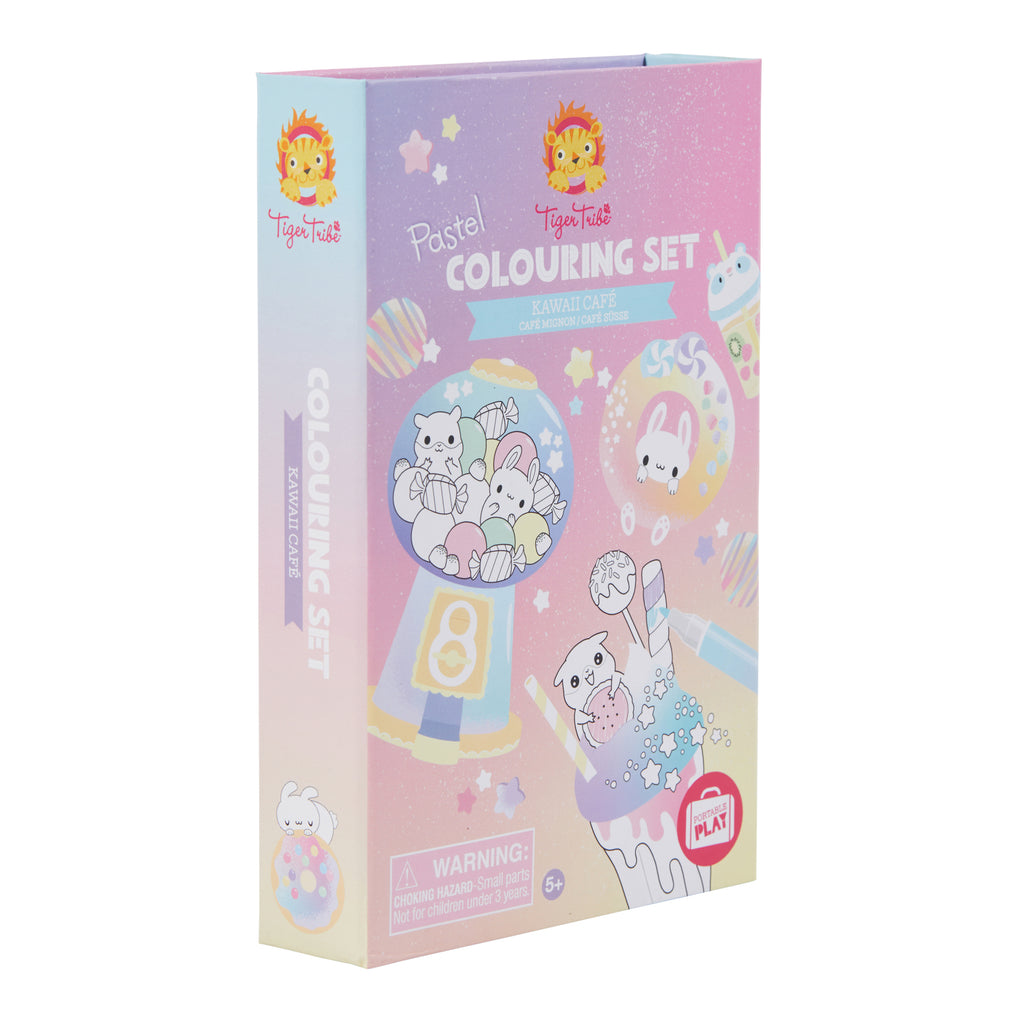 Pastel Colouring Set - Kawaii Cafe