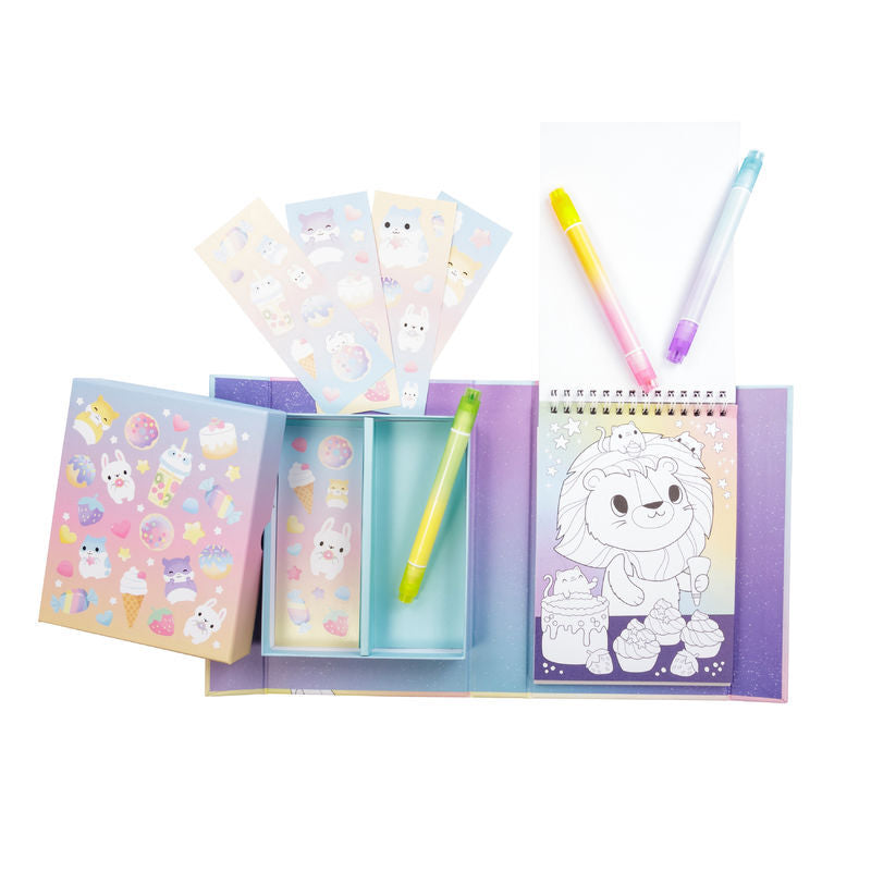 Pastel Colouring Set - Kawaii Cafe