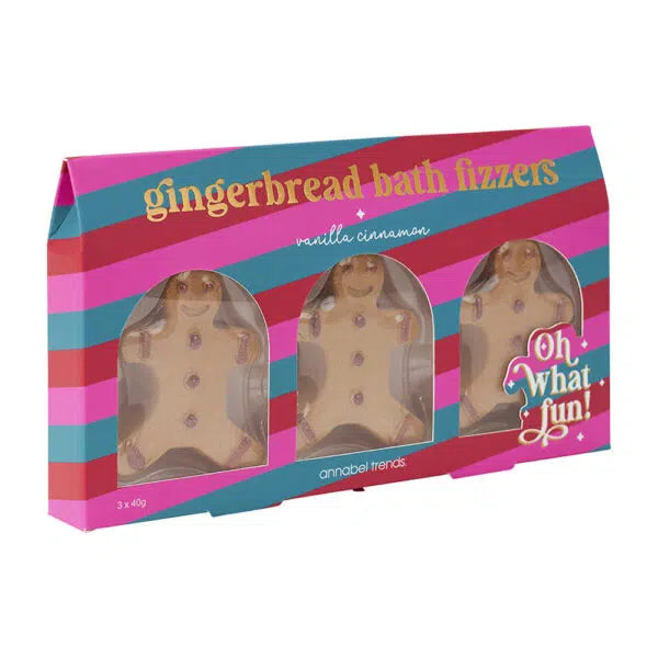 Gingerbread Men Bath Fizzers - 3pc