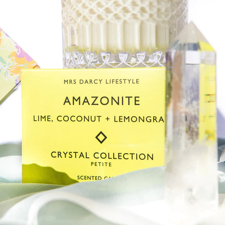 Amazonite Petite Candle - Lime, Coconut + Lemongrass