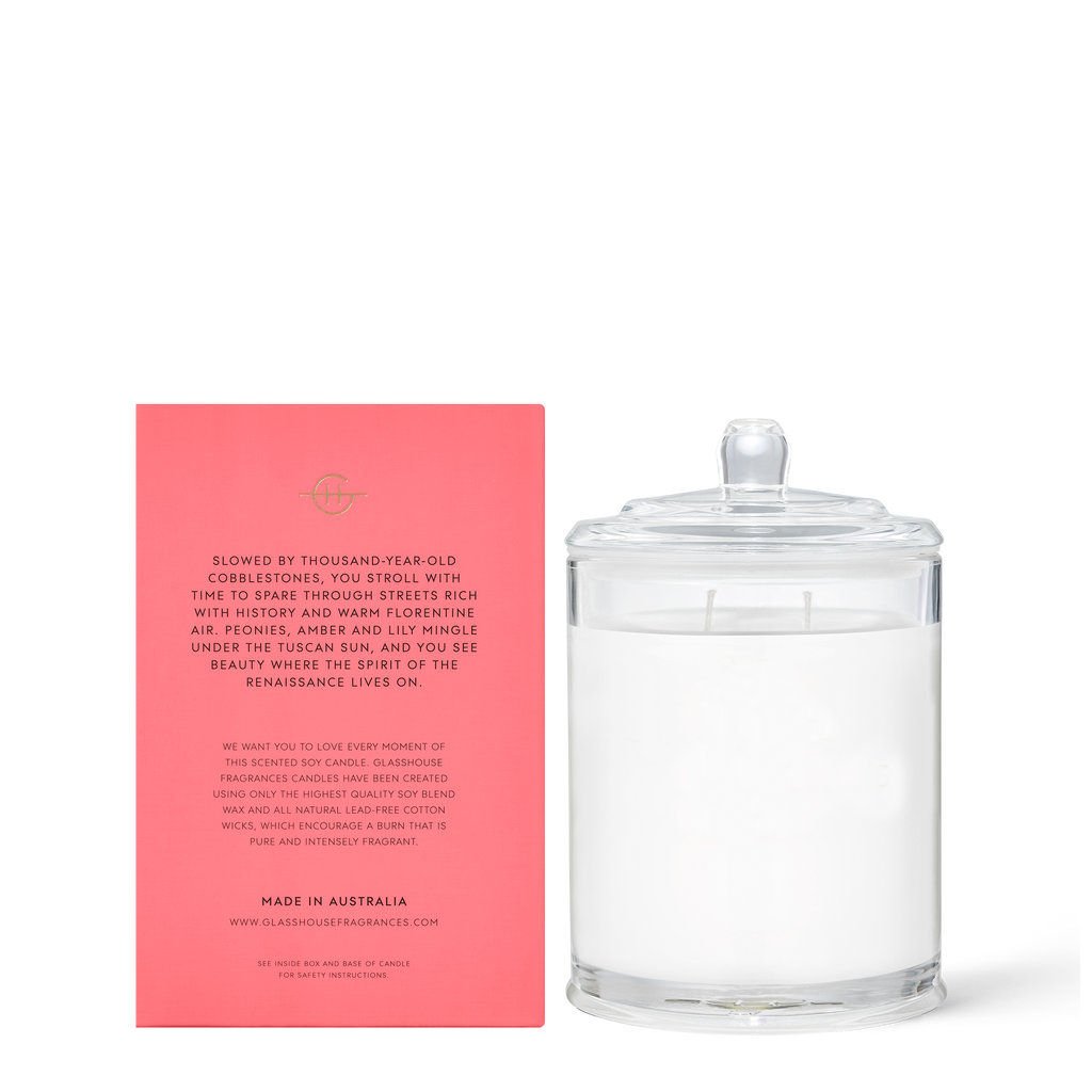 Forever Florence - Wild Peonies & Lily 380g Soy Candle
