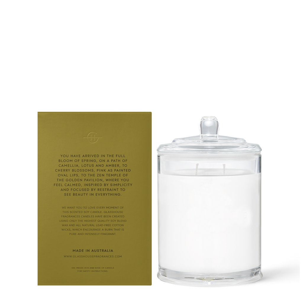 Kyoto in Bloom - Camellia & Lotus 380g Soy Candle