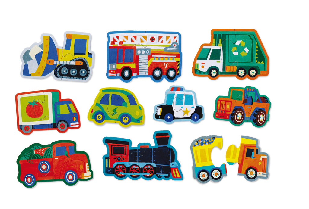 Let's Begin Puzzle - 2 pc - Vehicles