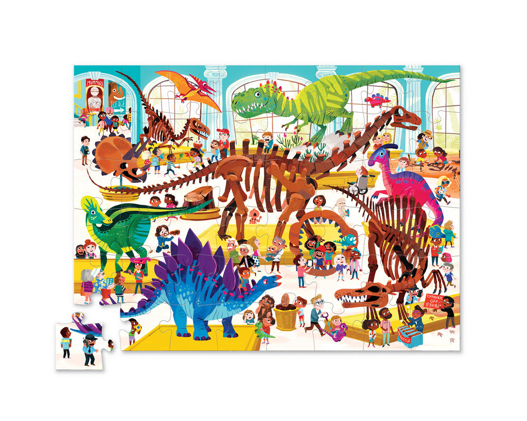 Day at the Museum Puzzle - 48 pc - Dinosaur