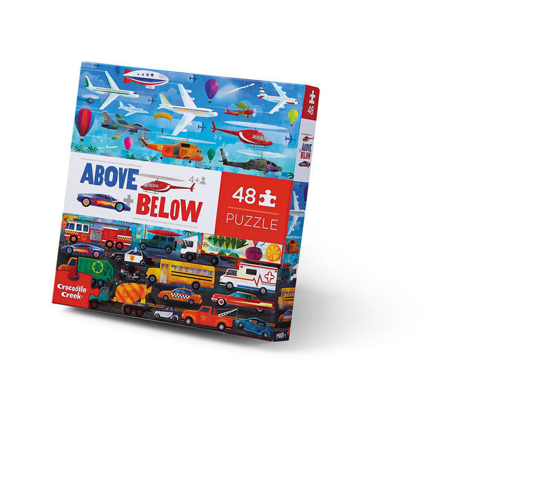Above and Below Puzzle - 48 pc - Things That Go
