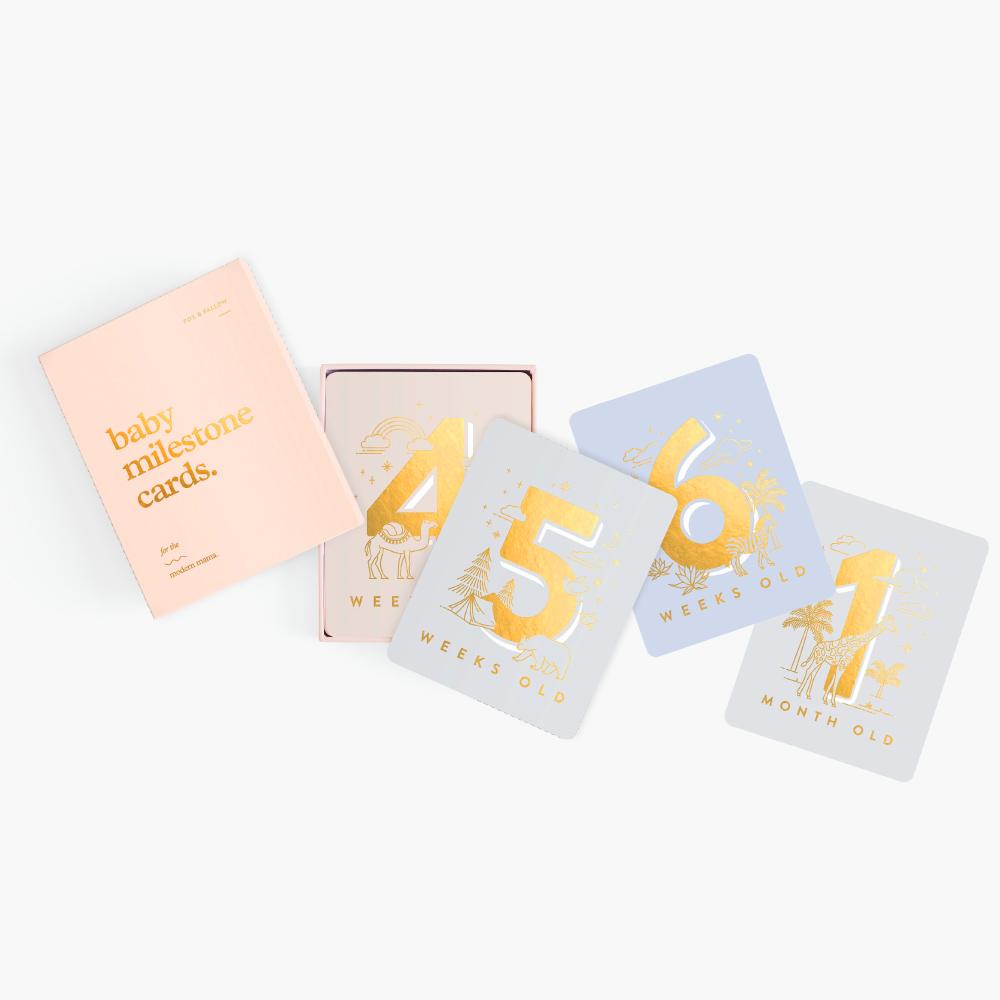 Baby Milestone Cards - Blush Pink