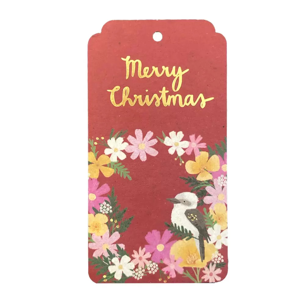 Christmas Wildflowers Gift Tag