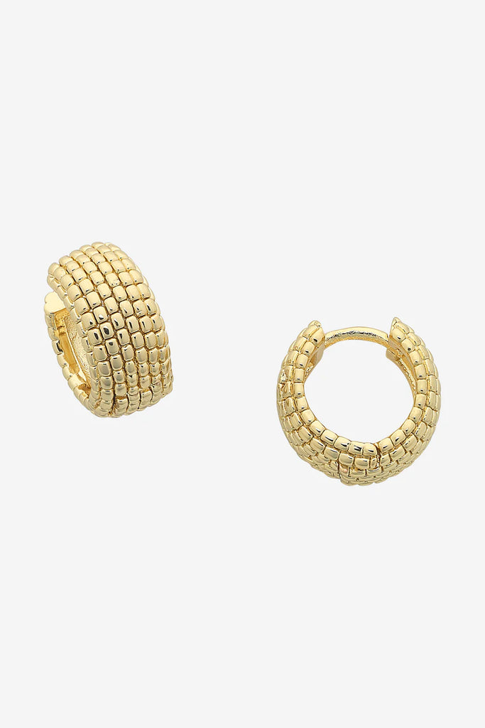 Marsha Huggie Earrings - Gold