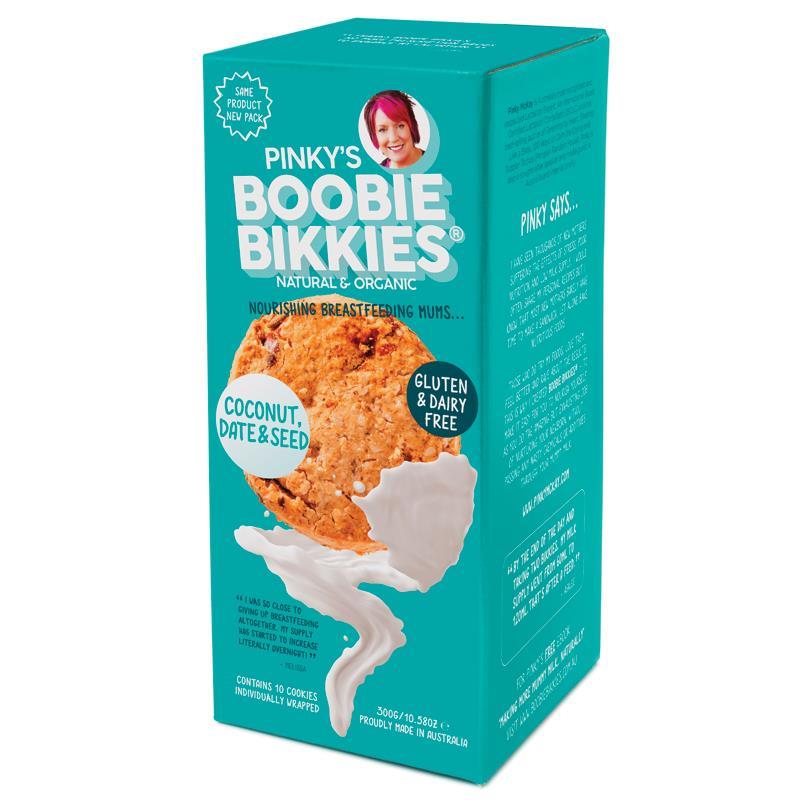 Carton of 10 Boobie Bikkies - Coconut, Date & Seed