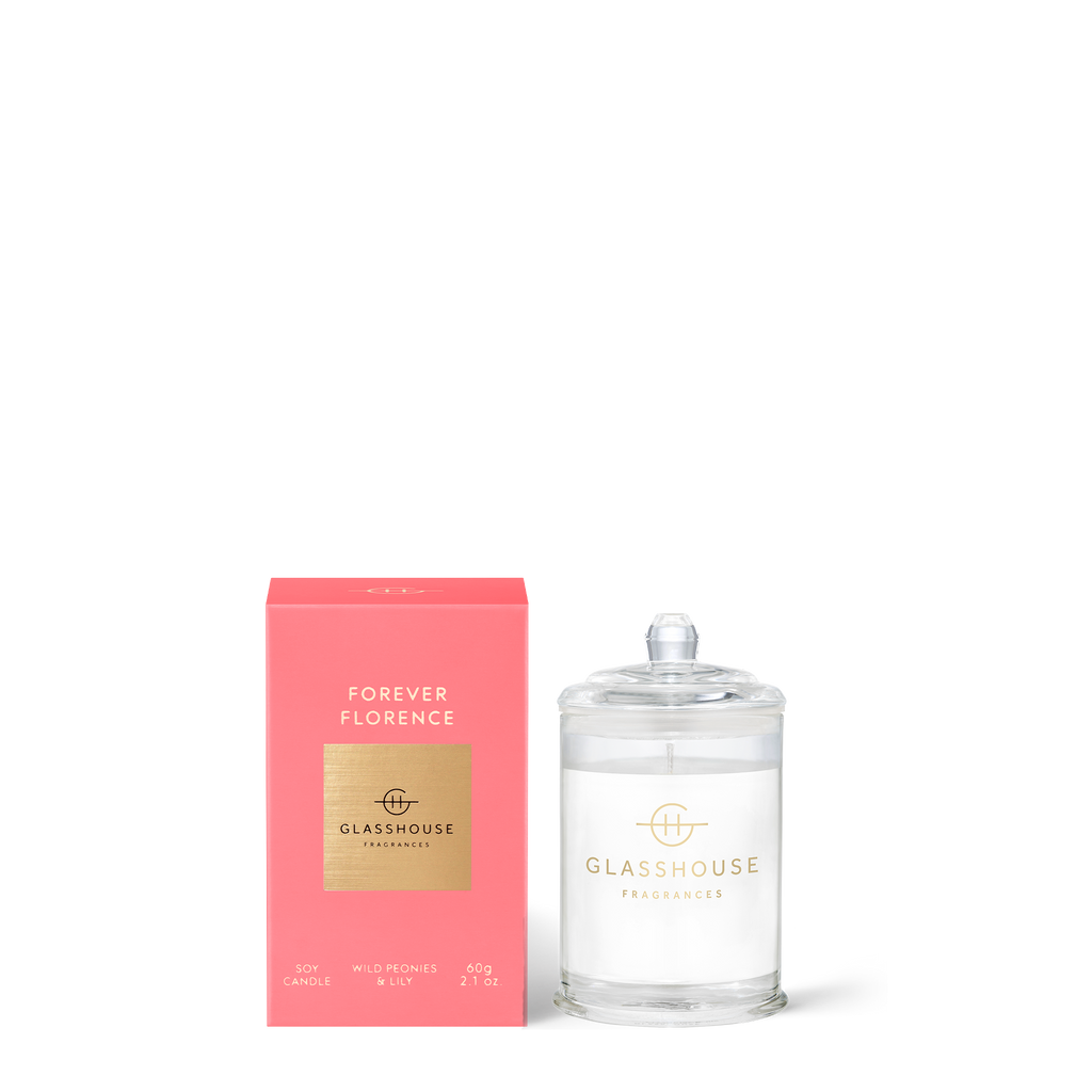 Forever Florence - Wild Peonies & Lily 60g Soy Candle