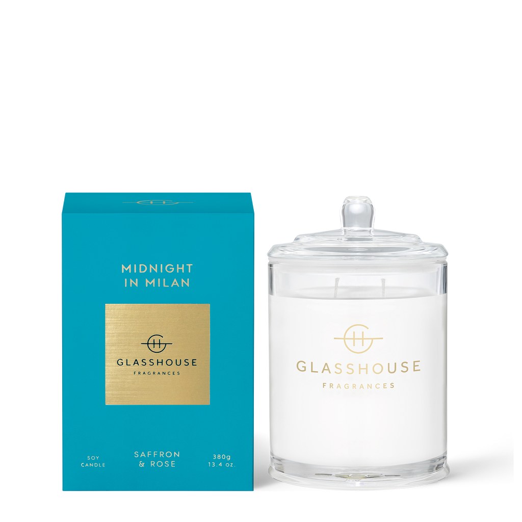 Midnight in Milan - Saffron & Rose 380g Soy Candle