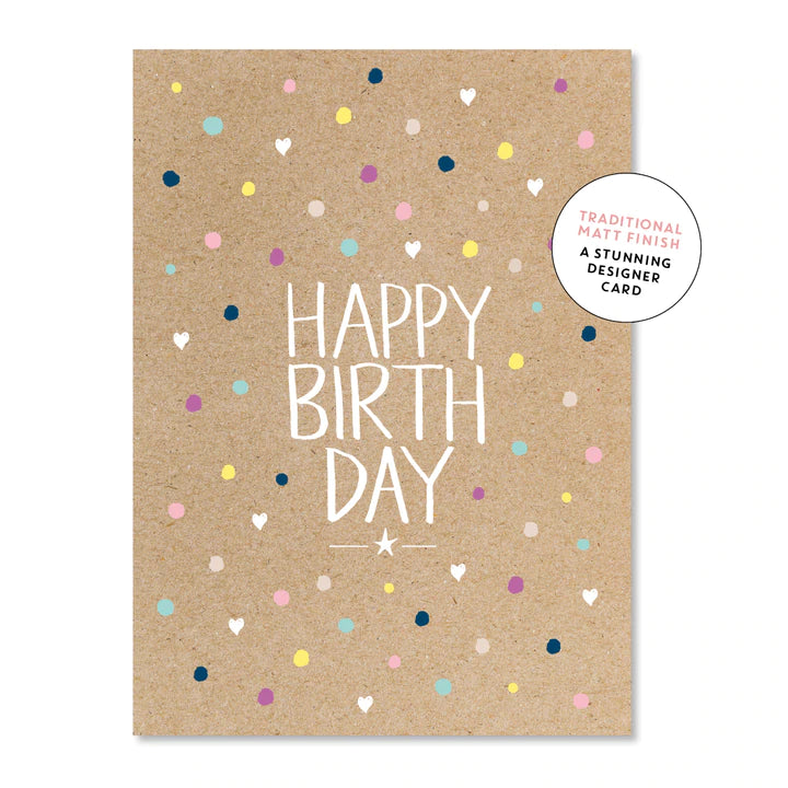 Happy Birthday Krafty Confetti Card