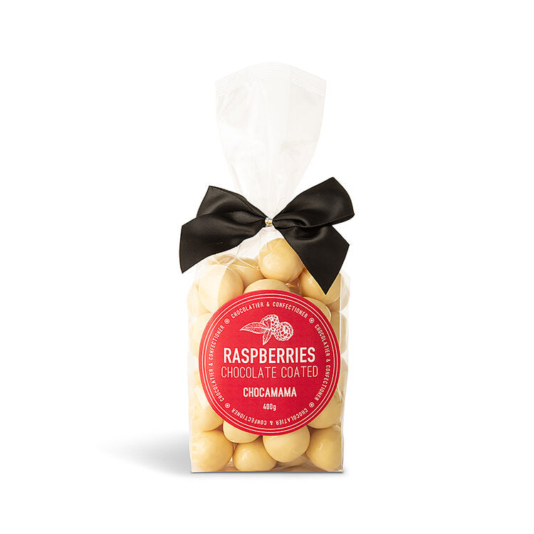 White Chocolate Raspberries 400g