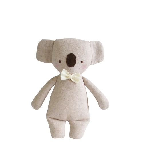 Linen Mini Rattle - Koala