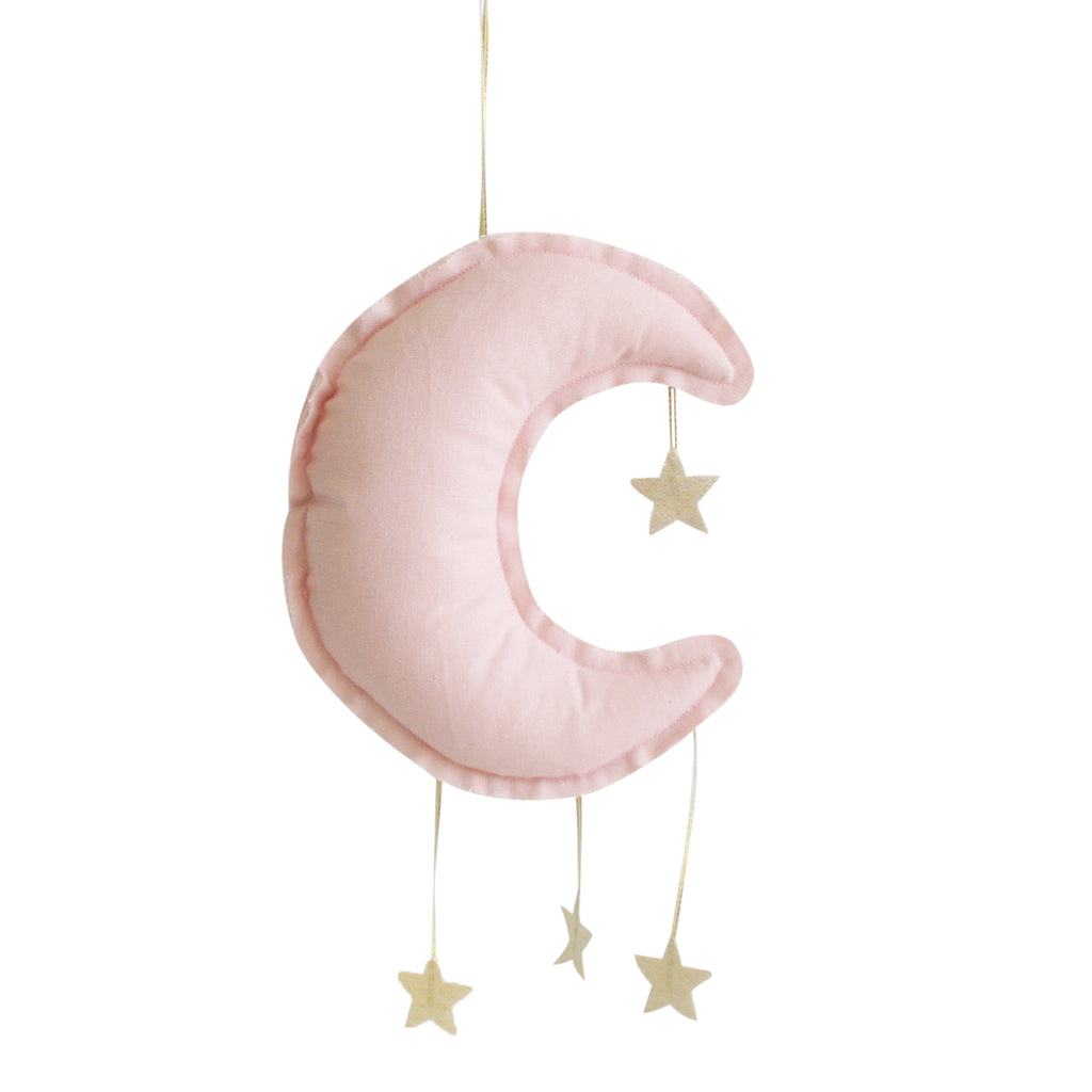 Linen Moon Mobile - Pink