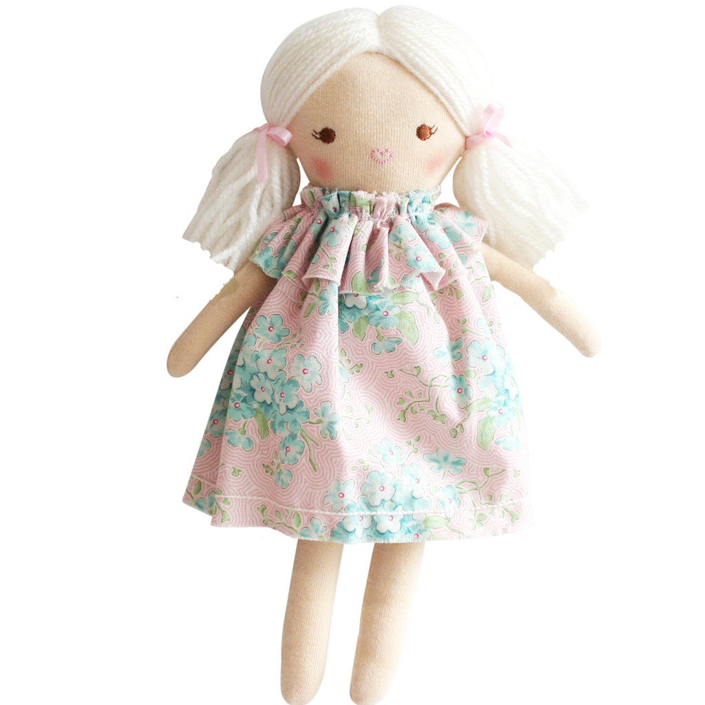 Mini Matilda Asleep/Awake Doll - Blue Pink