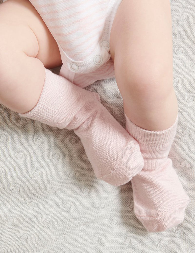 3 Sock Pack - Pale Pink