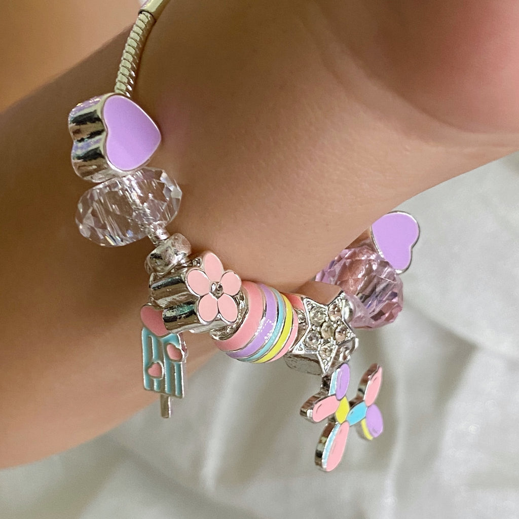 Balloon Sausage Dog Charm Bracelet