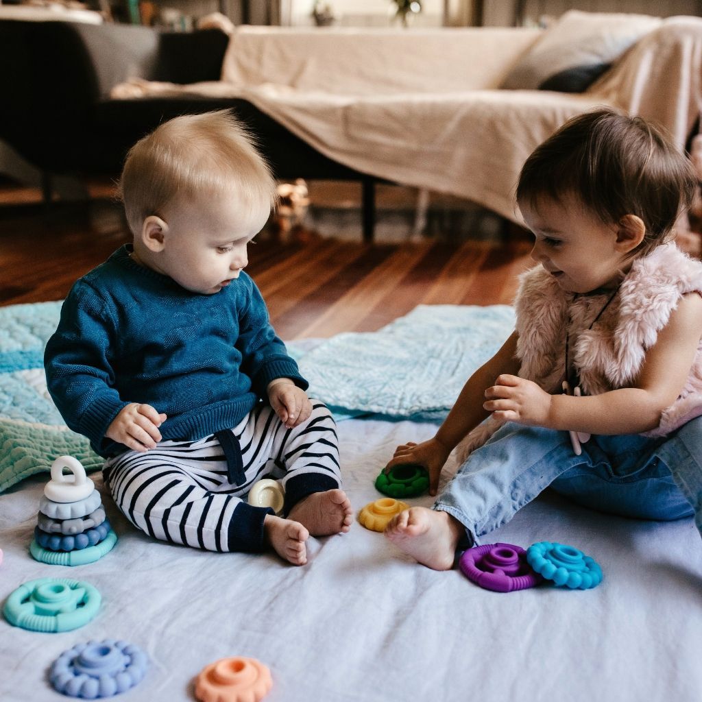 Rainbow Stacker and Teether Toy - Pastel