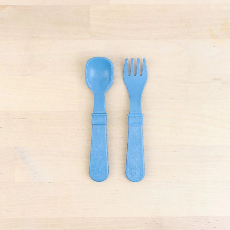 Fork and Spoon Set - Denim - NEW