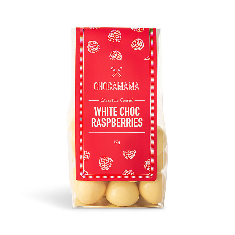 White Chocolate Raspberries 150g