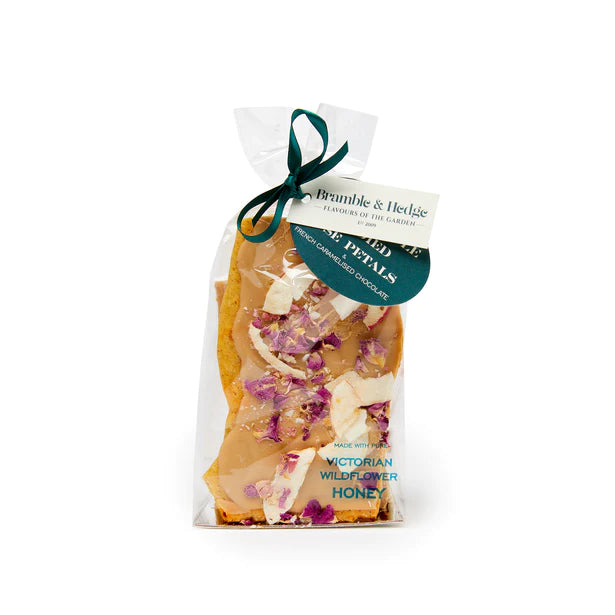 Toffee Apple, Rose Petals & White Caramelised French Chocolate Honeycomb - 200g