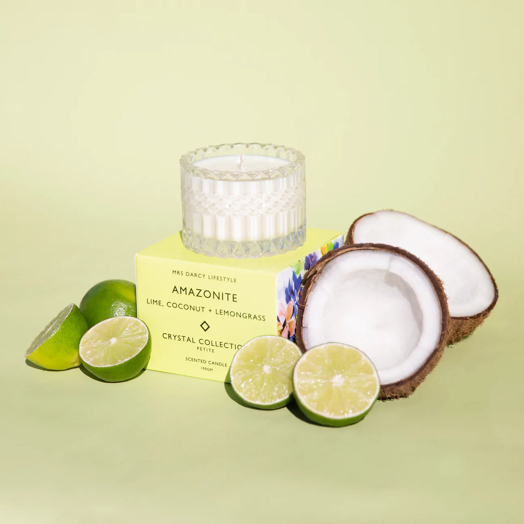 Amazonite Petite Candle - Lime, Coconut + Lemongrass